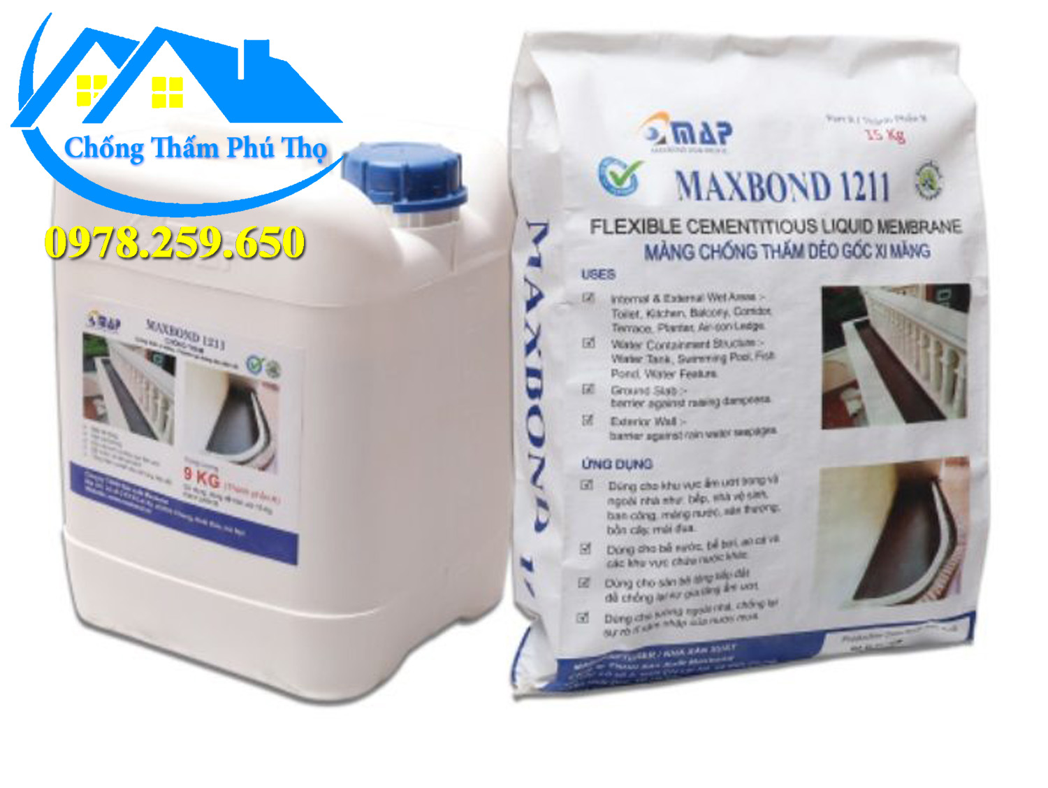 thi công chống thấm maxbond 1211 tại phú thọ